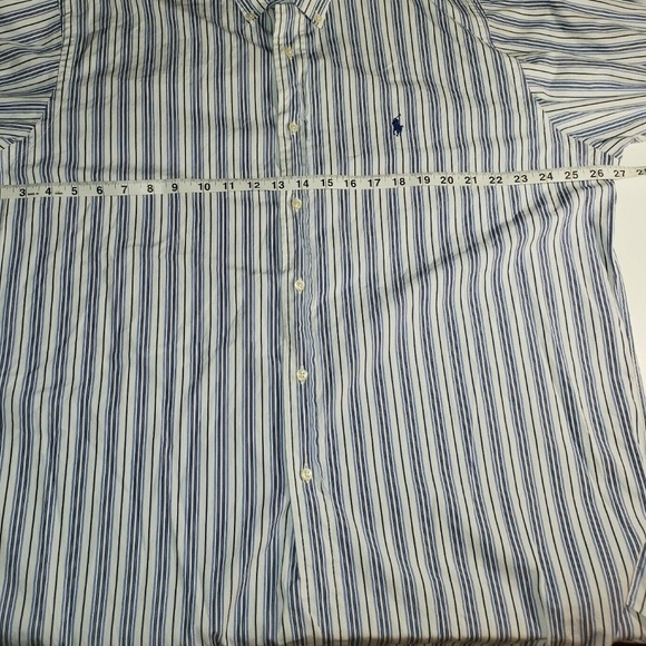 Ralph Lauren Blue And White Striped Shirt - Picture 6 of 8